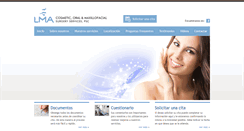 Desktop Screenshot of lmamaxilofacial.com